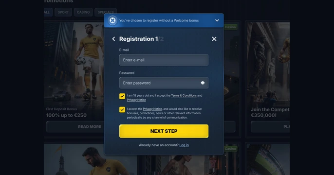 BetRepublic Casino Login